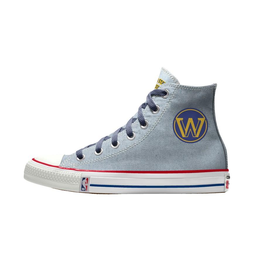 Giày Converse Custom Chuck Taylor All Star NBA By You Nam Xanh Denim