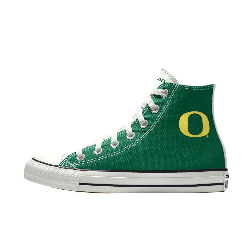 Giày Converse Custom Chuck Taylor All Star University of Oregon Ducks By You Nam Xanh Lá