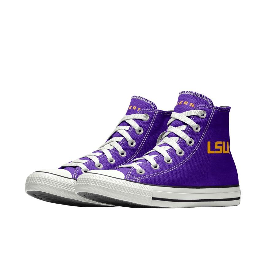 Giày Converse Custom Chuck Taylor All Star LSU Tigers By You Nam Tím