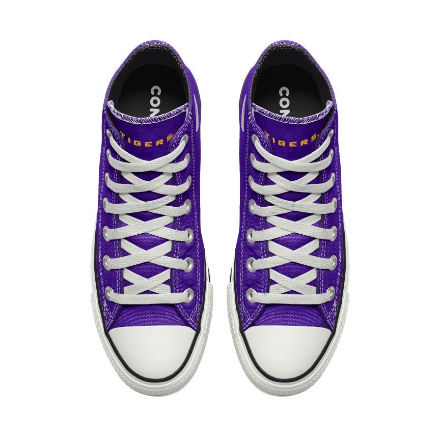 Giày Converse Custom Chuck Taylor All Star LSU Tigers By You Nam Tím