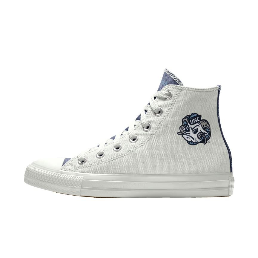 Giày Converse Custom Chuck Taylor All Star University of North Carolina Tar Heels By You Nam Trắng