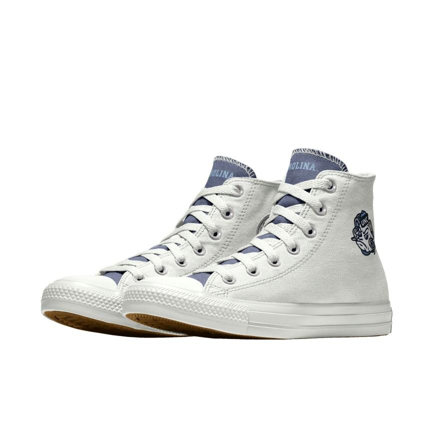 Giày Converse Custom Chuck Taylor All Star University of North Carolina Tar Heels By You Nam Trắng