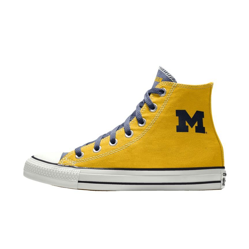 Giày Converse Custom Chuck Taylor All Star University of Michigan Wolverines By You Nam Vàng