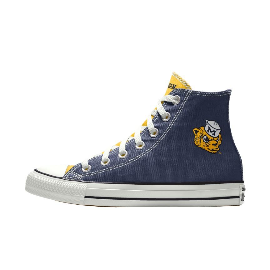 Giày Converse Custom Chuck Taylor All Star University of Michigan Wolverines By You Nam Xanh Dương