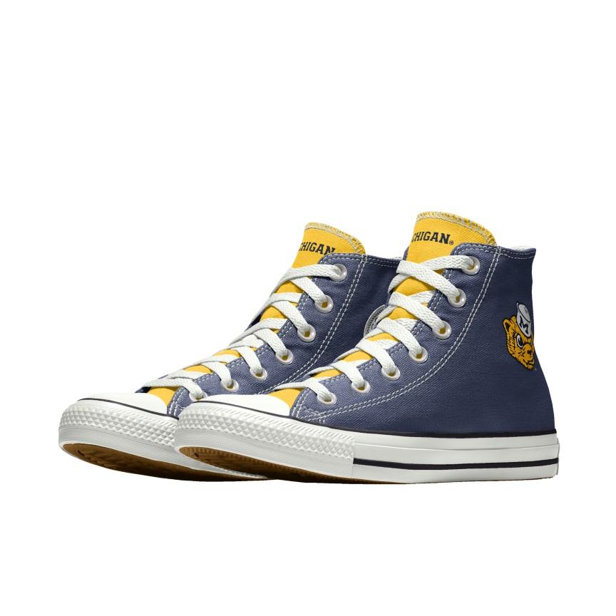 Giày Converse Custom Chuck Taylor All Star University of Michigan Wolverines By You Nam Xanh Dương