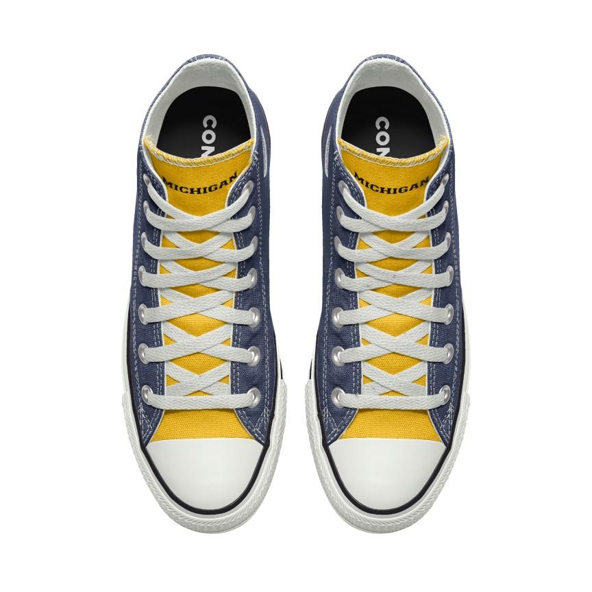 Giày Converse Custom Chuck Taylor All Star University of Michigan Wolverines By You Nam Xanh Dương