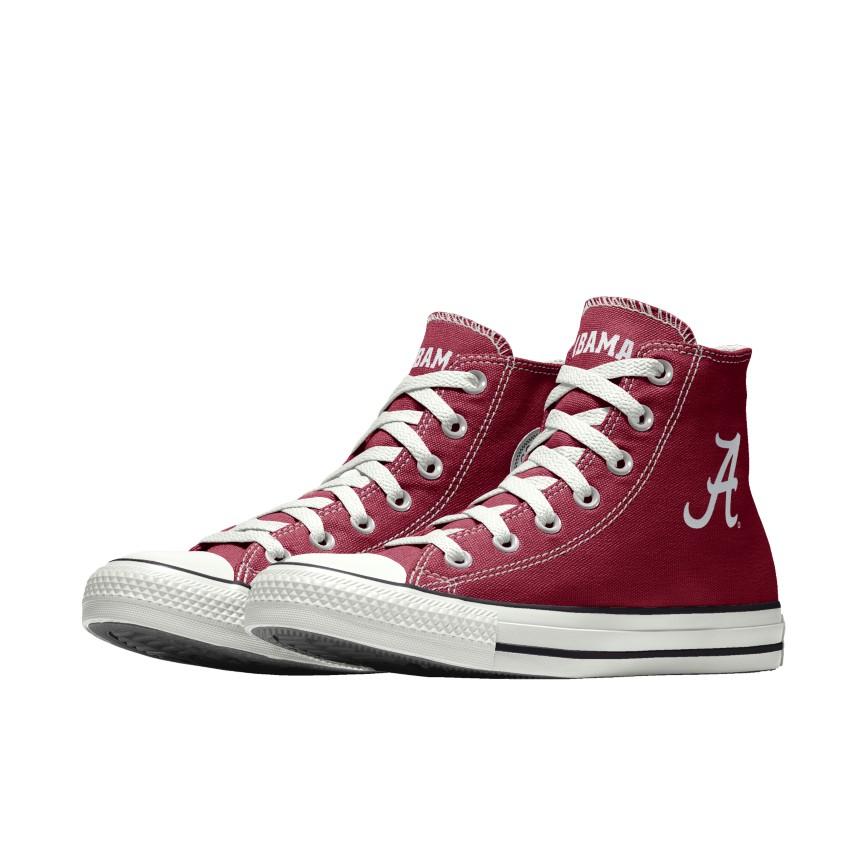 Giày Converse Custom Chuck Taylor All Star University of Alabama Crimson Tide By You Nam Đỏ