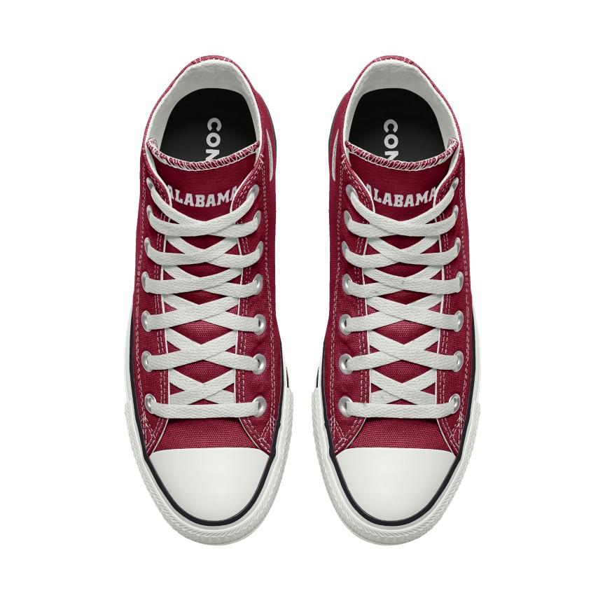 Giày Converse Custom Chuck Taylor All Star University of Alabama Crimson Tide By You Nam Đỏ