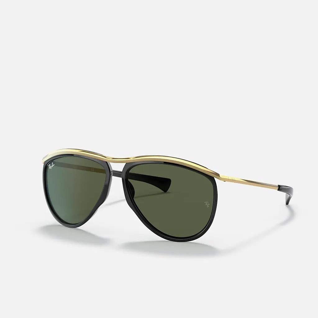 Kính Ray-Ban Aviator Olympian Đen Xanh Lá