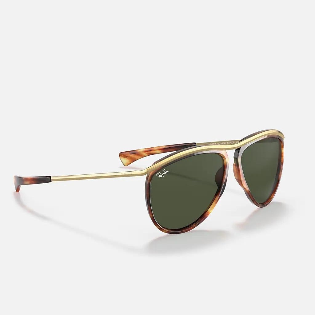 Kính Ray-Ban Aviator Olympian Nâu Xanh Lá