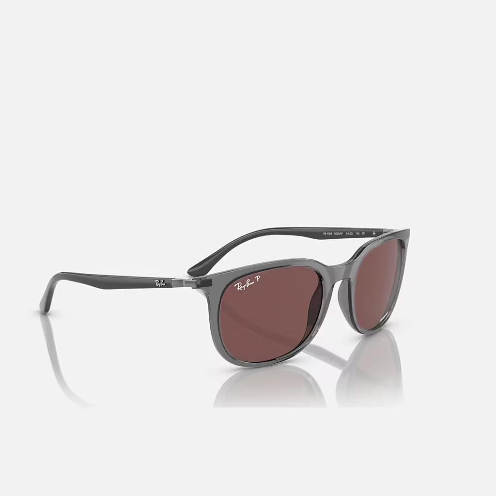 Kính Ray-Ban Rb4386 Polarized Xám Tím