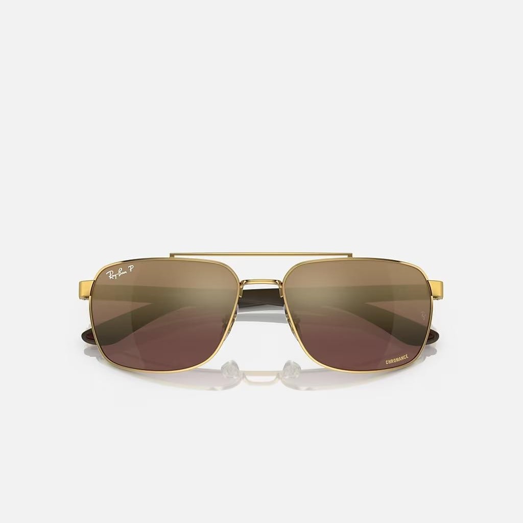 Kính Ray-Ban Rb3701 Polarized Vàng Tím