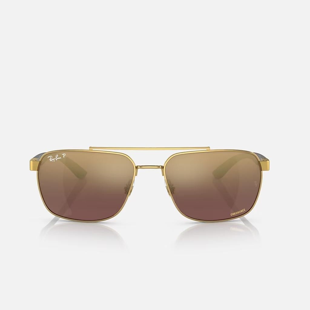 Kính Ray-Ban Rb3701 Polarized Vàng Tím