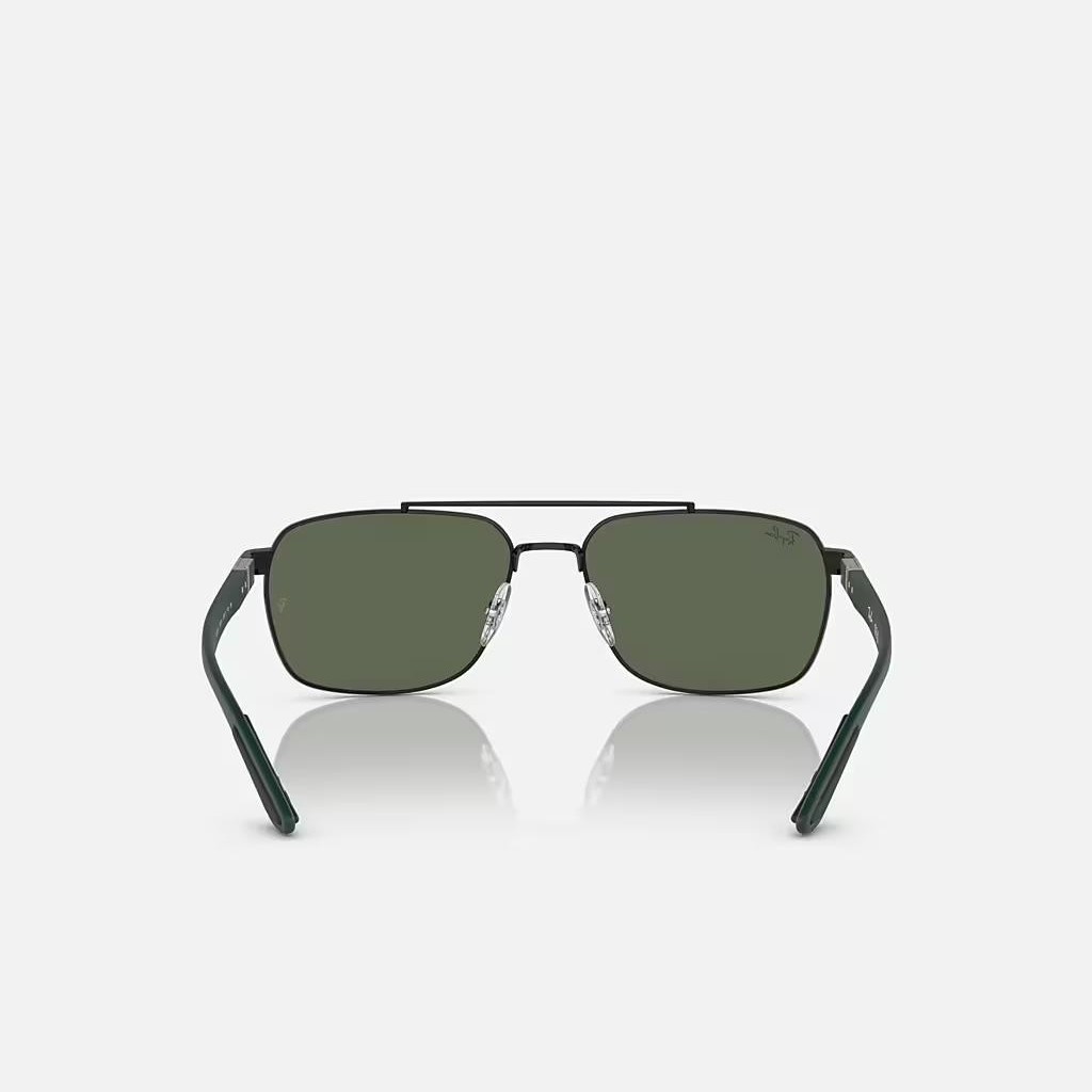 Kính Ray-Ban Rb3701 Đen Xanh Lá