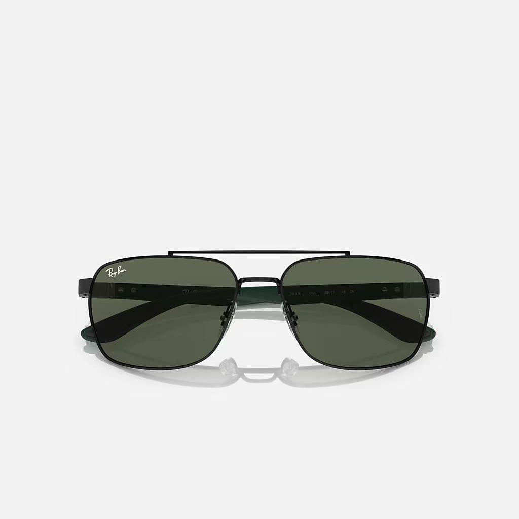 Kính Ray-Ban Rb3701 Đen Xanh Lá