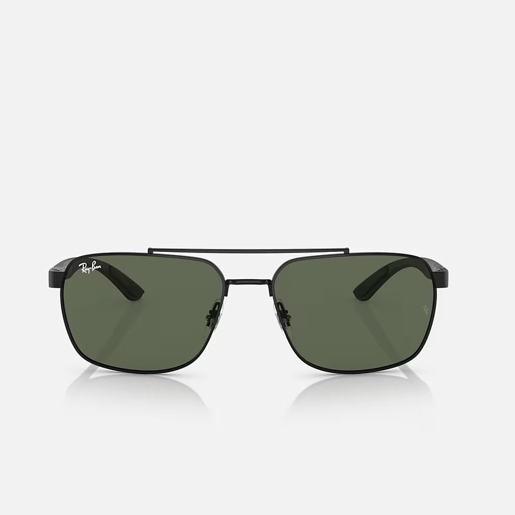 Kính Ray-Ban Rb3701 Đen Xanh Lá