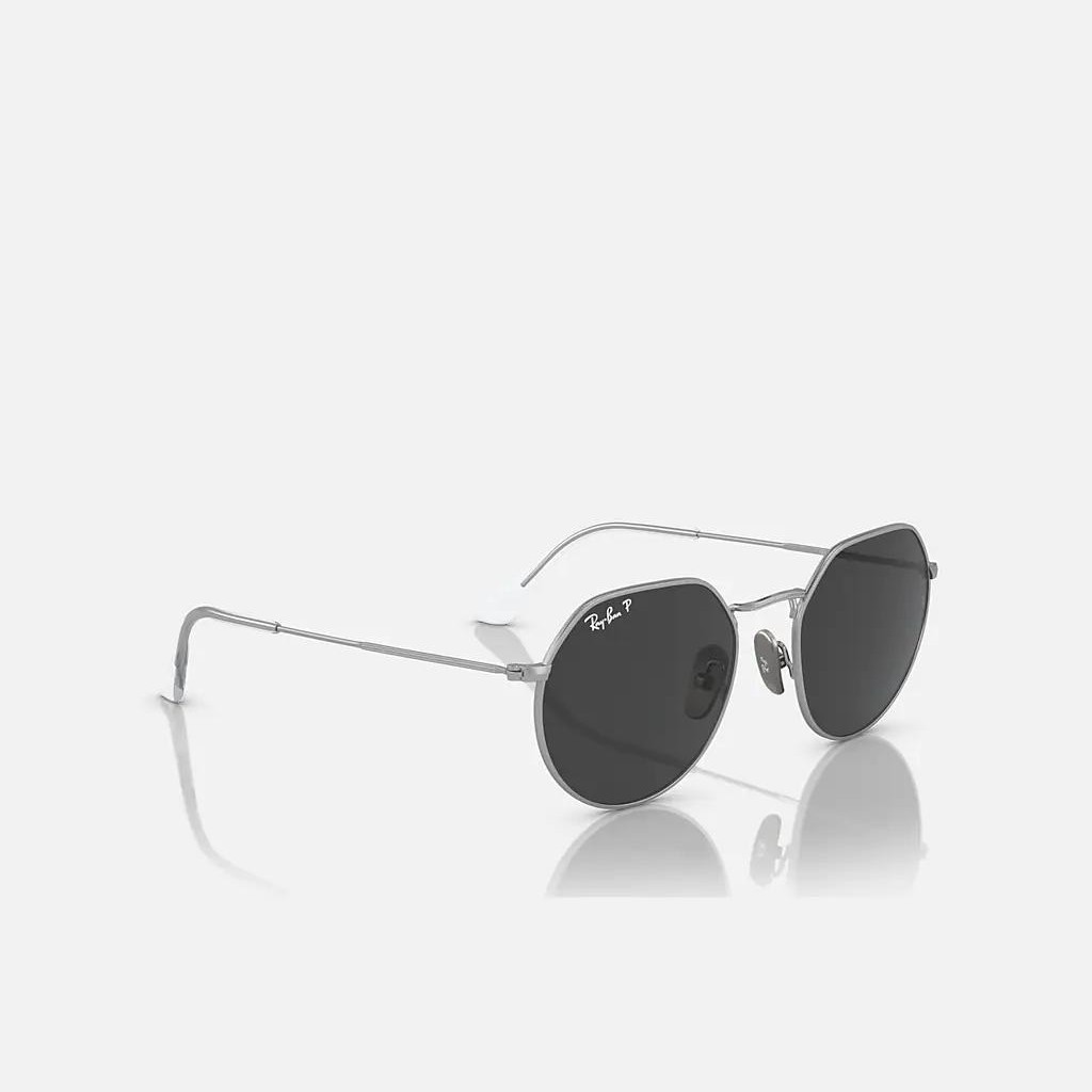 Kính Ray-Ban Jack Titanium Polarized Bạc Xám