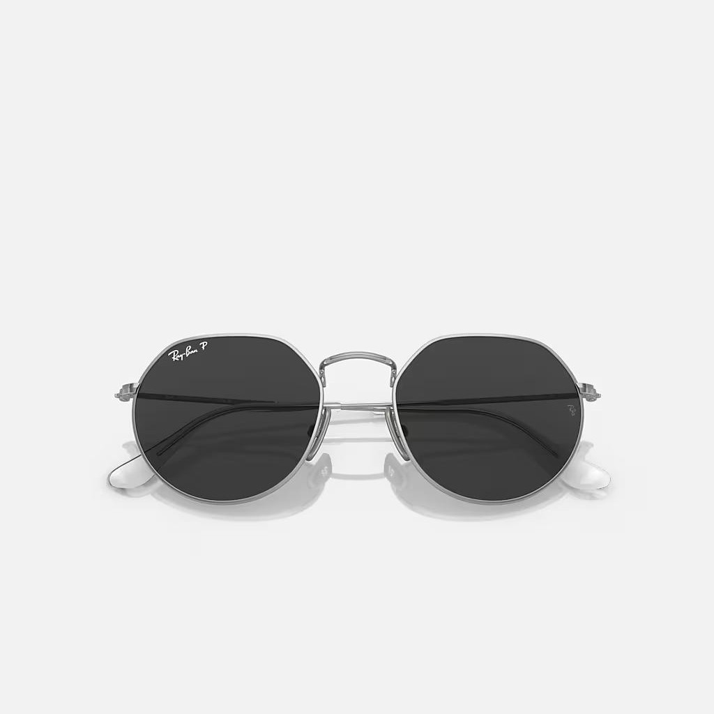 Kính Ray-Ban Jack Titanium Polarized Bạc Xám