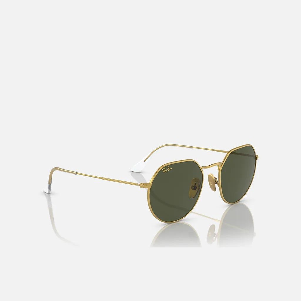 Kính Ray-Ban Jack Titanium Vàng Xanh Lá