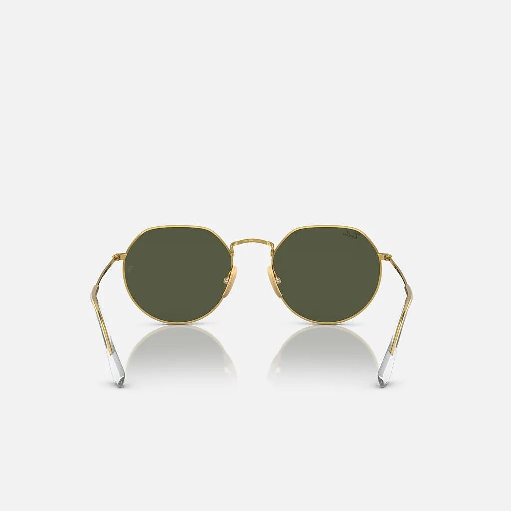 Kính Ray-Ban Jack Titanium Vàng Xanh Lá