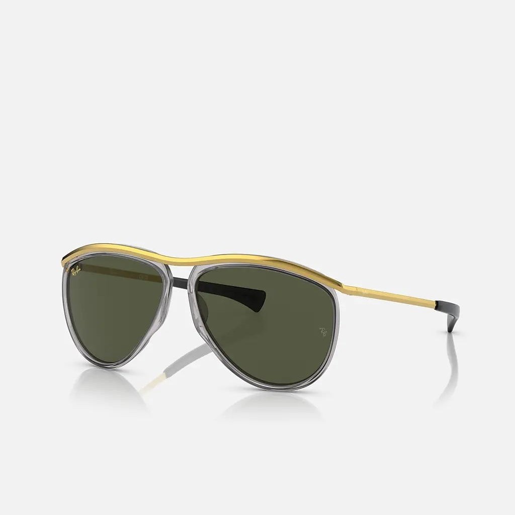 Kính Ray-Ban Aviator Olympian Xám Xanh Lá