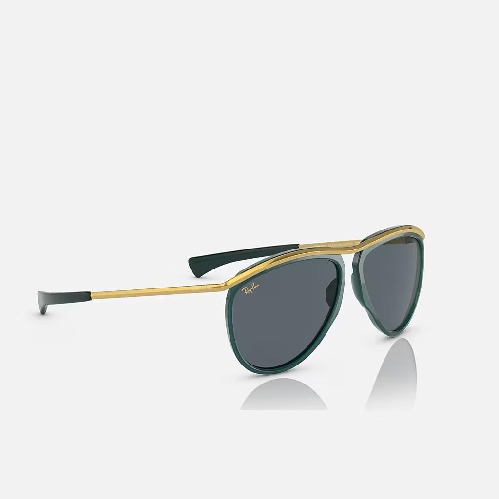 Kính Ray-Ban Aviator Olympian Xanh Lá Xanh Dương