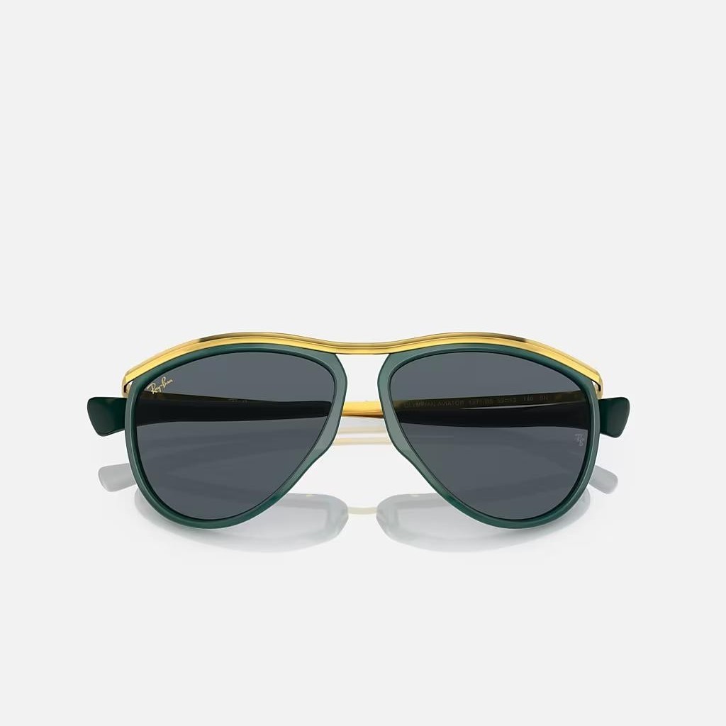 Kính Ray-Ban Aviator Olympian Xanh Lá Xanh Dương