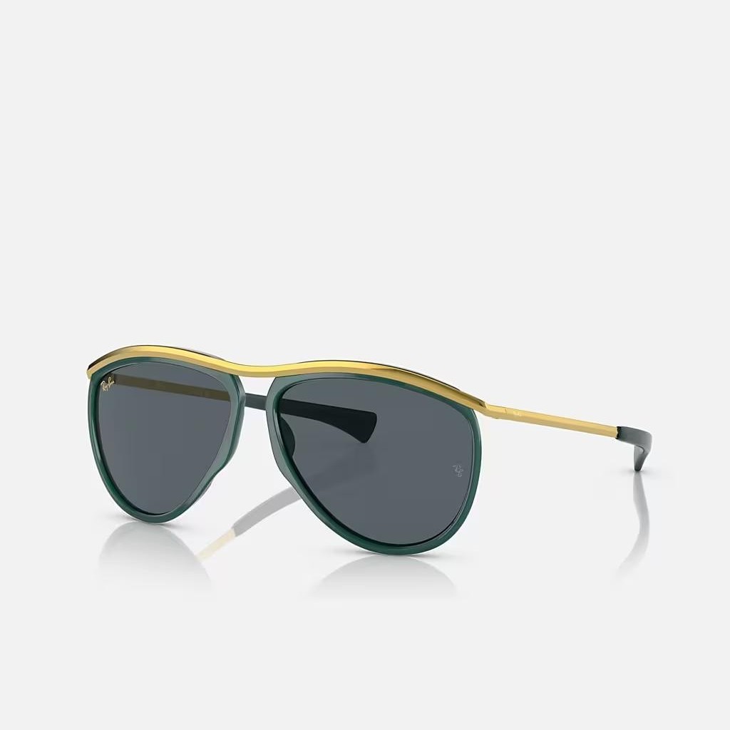 Kính Ray-Ban Aviator Olympian Xanh Lá Xanh Dương