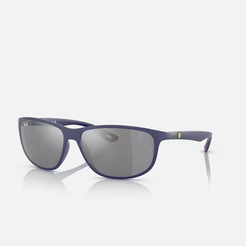 Kính Ray-Ban Rb4394M Scuderia Ferrari Collection Xanh Dương Nhám Xám