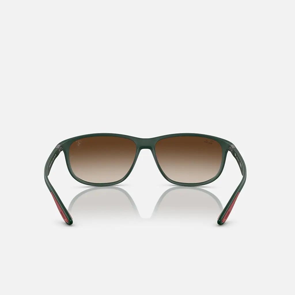 Kính Ray-Ban Rb4394M Scuderia Ferrari Collection Xanh Lá Nhám Nâu