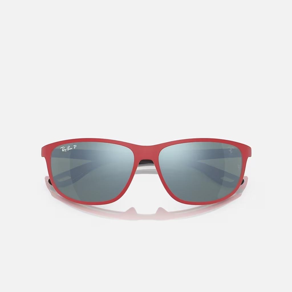 Kính Ray-Ban Rb4394M Scuderia Ferrari Collection Polarized Đỏ Nhám Bạc