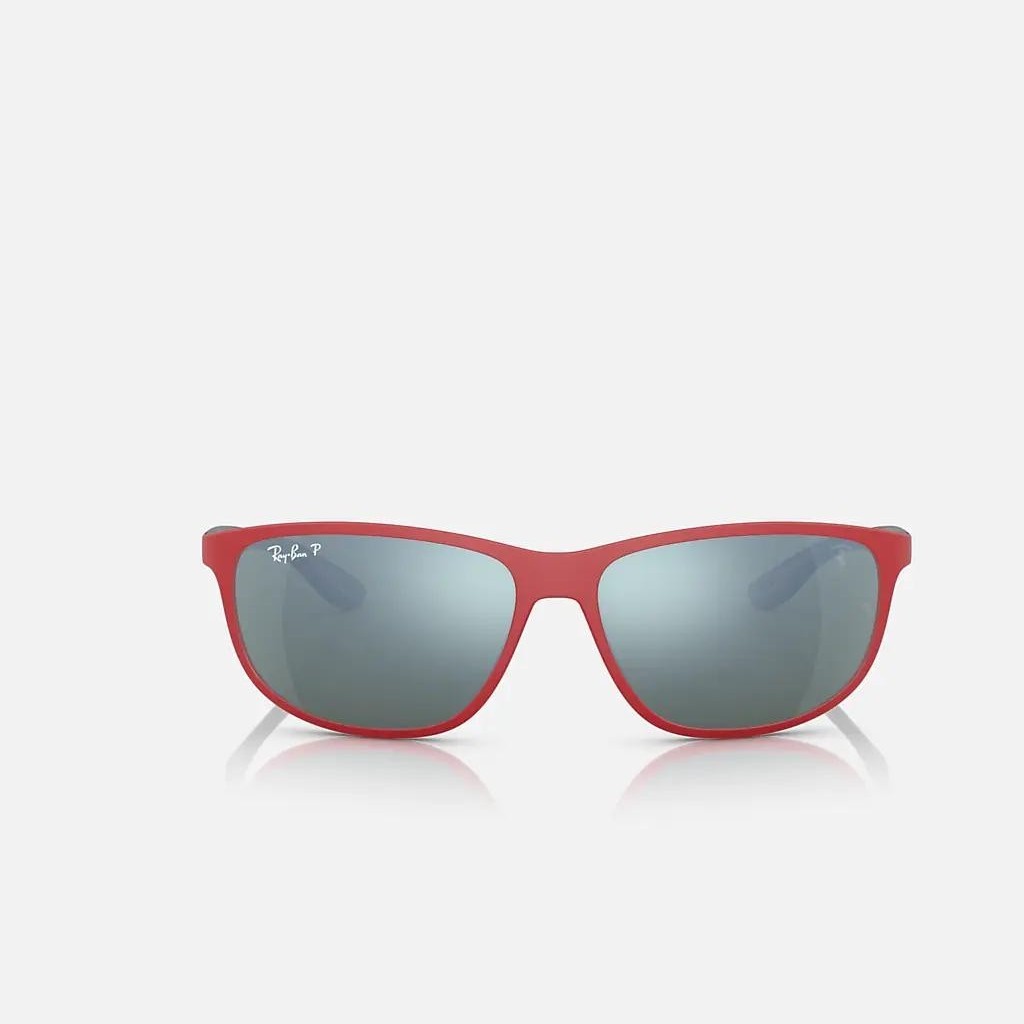 Kính Ray-Ban Rb4394M Scuderia Ferrari Collection Polarized Đỏ Nhám Bạc