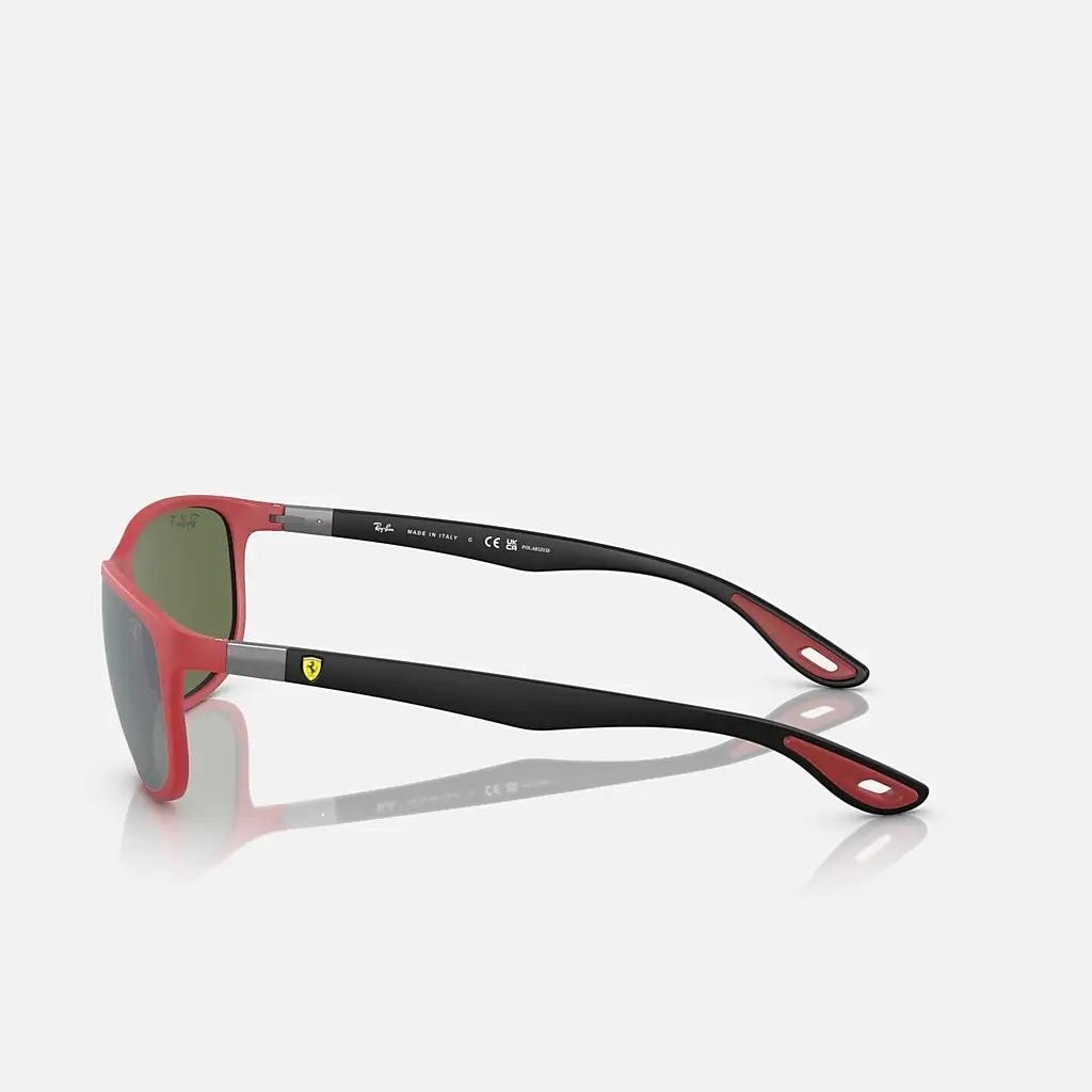 Kính Ray-Ban Rb4394M Scuderia Ferrari Collection Polarized Đỏ Nhám Bạc