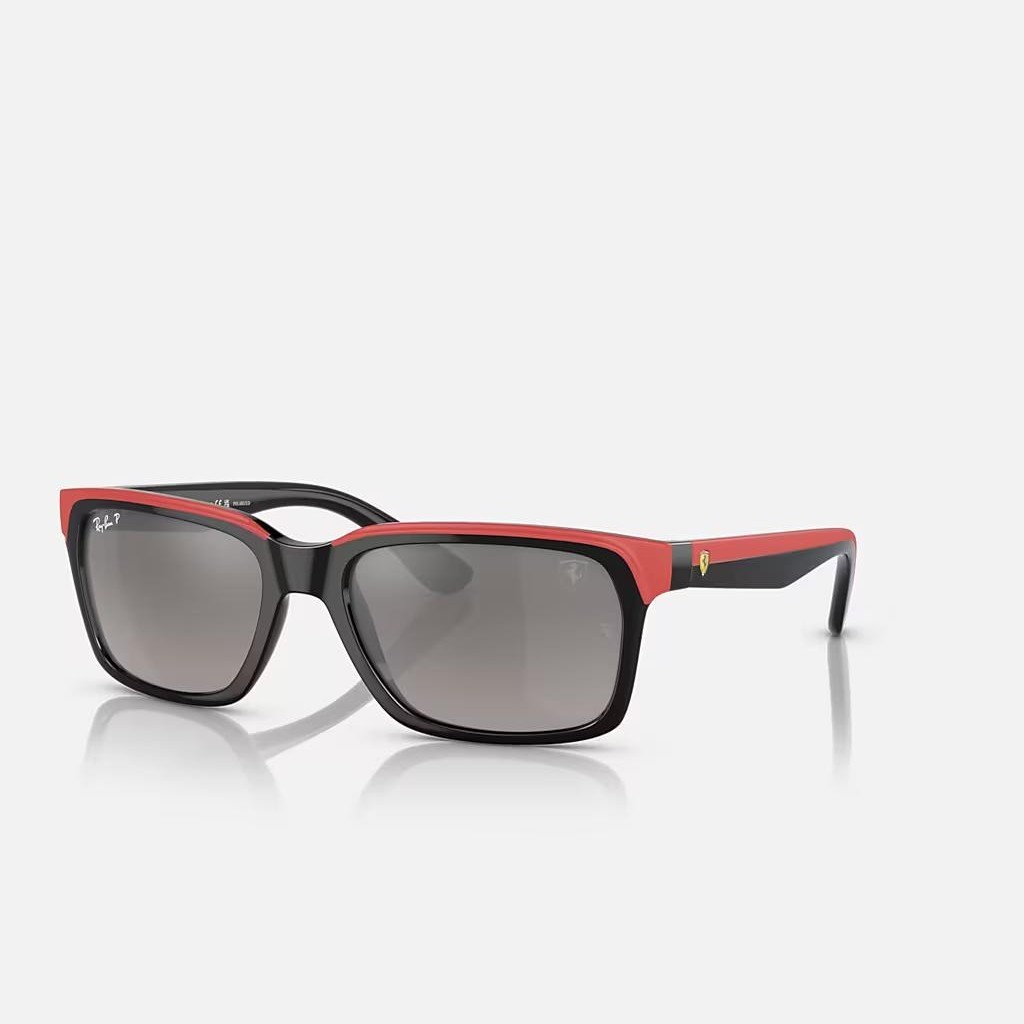 Kính Ray-Ban Rb4393M Scuderia Ferrari Collection Polarized Đỏ Xám