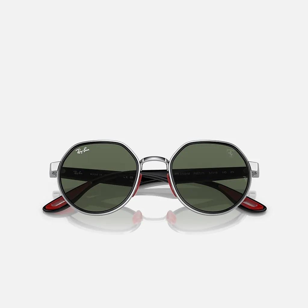 Kính Ray-Ban Rb3703M Scuderia Ferrari Collection Bạc Xanh Lá