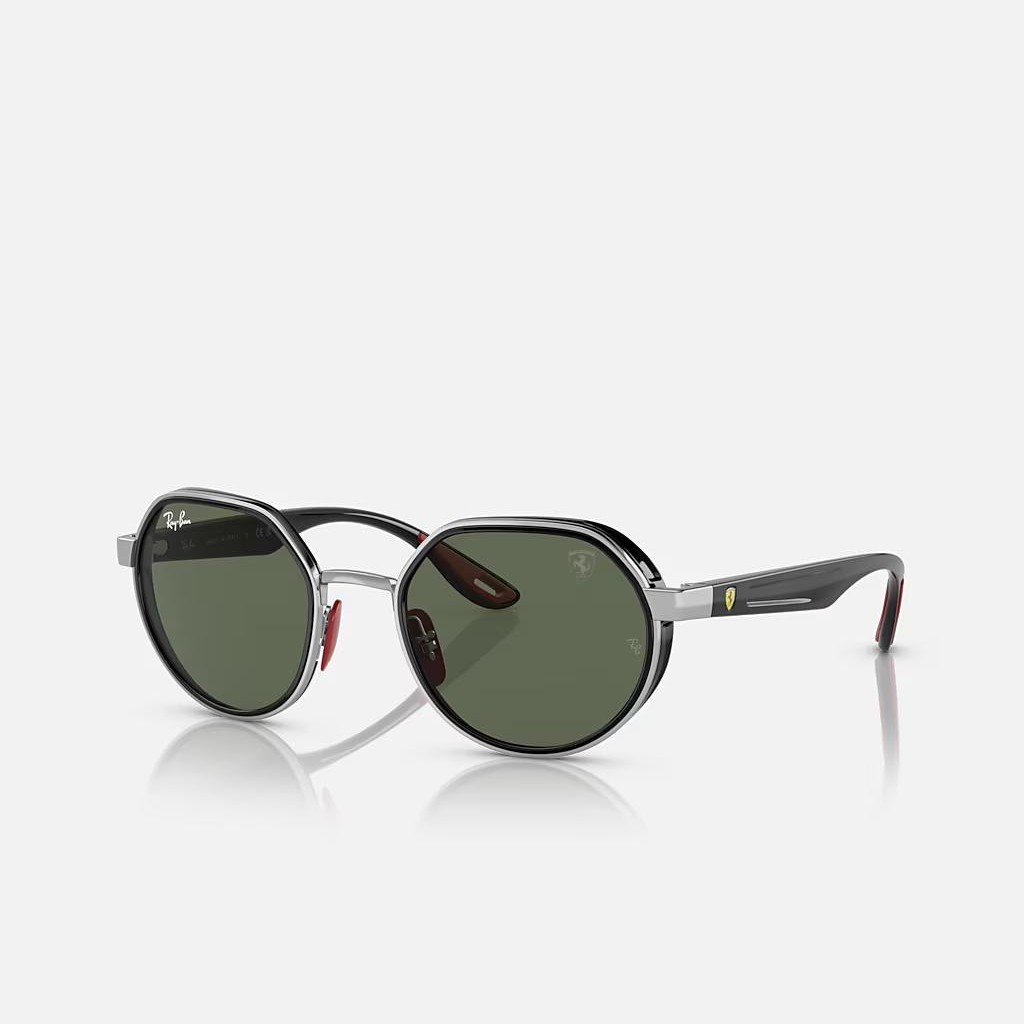 Kính Ray-Ban Rb3703M Scuderia Ferrari Collection Bạc Xanh Lá