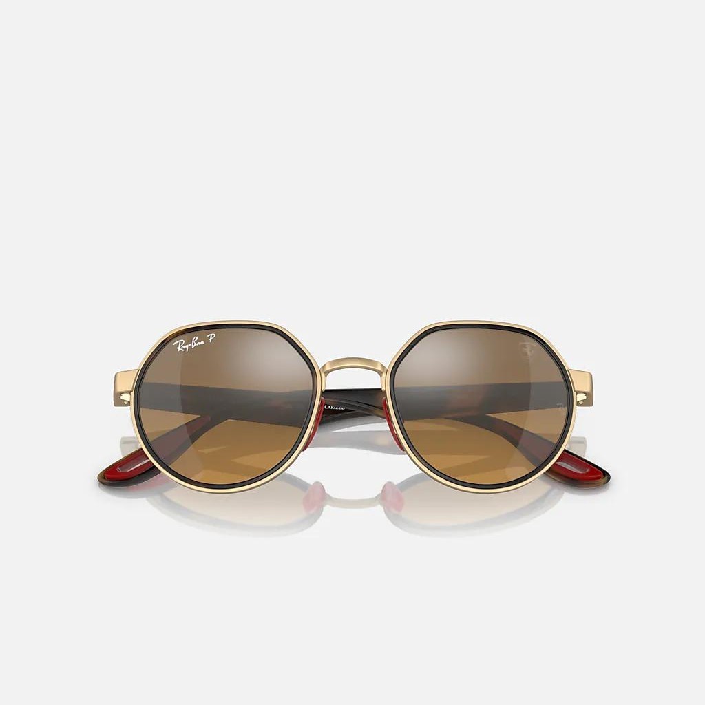 Kính Ray-Ban Rb3703M Scuderia Ferrari Collection Polarized Vàng Nâu