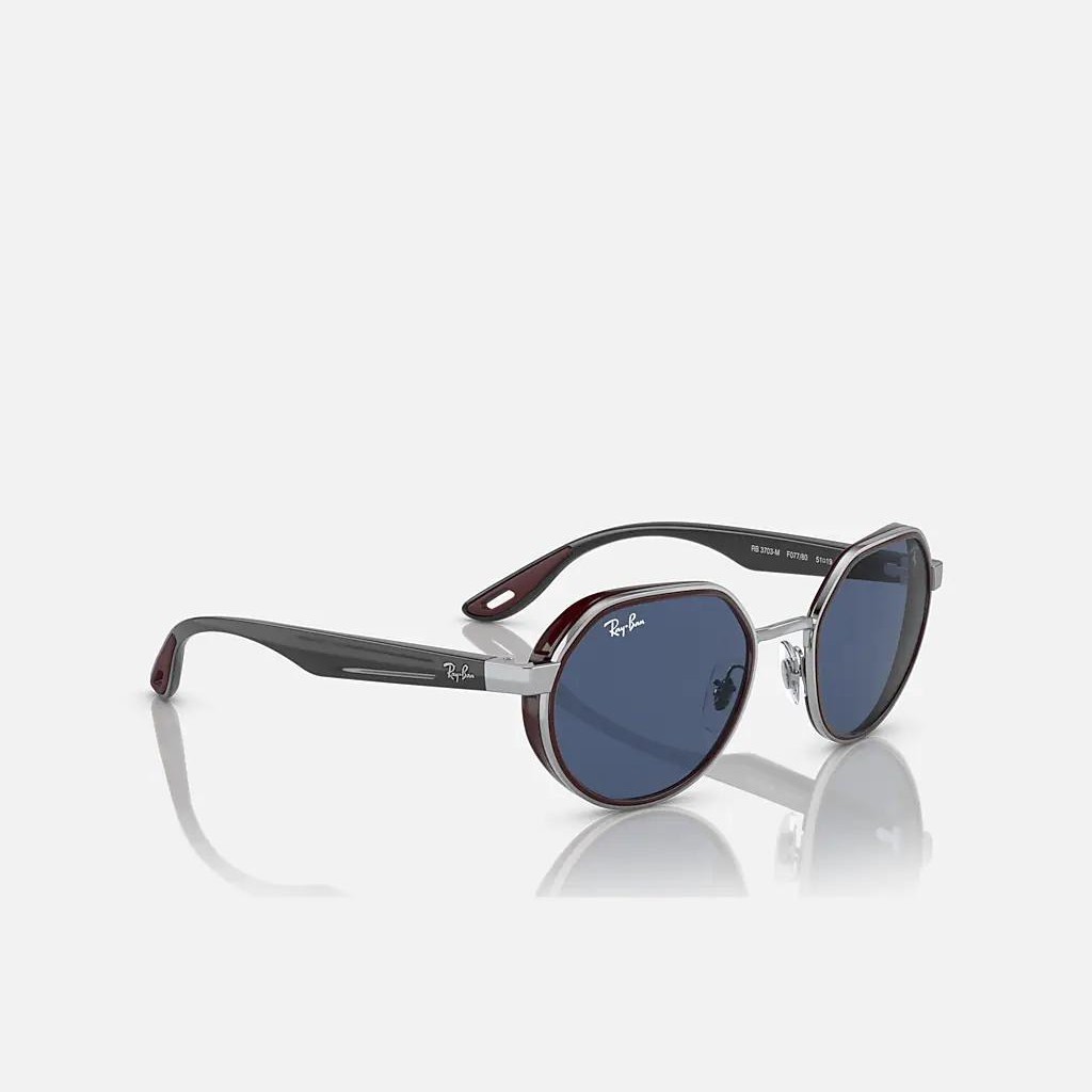 Kính Ray-Ban Rb3703M Scuderia Ferrari Collection Bạc Xanh Dương