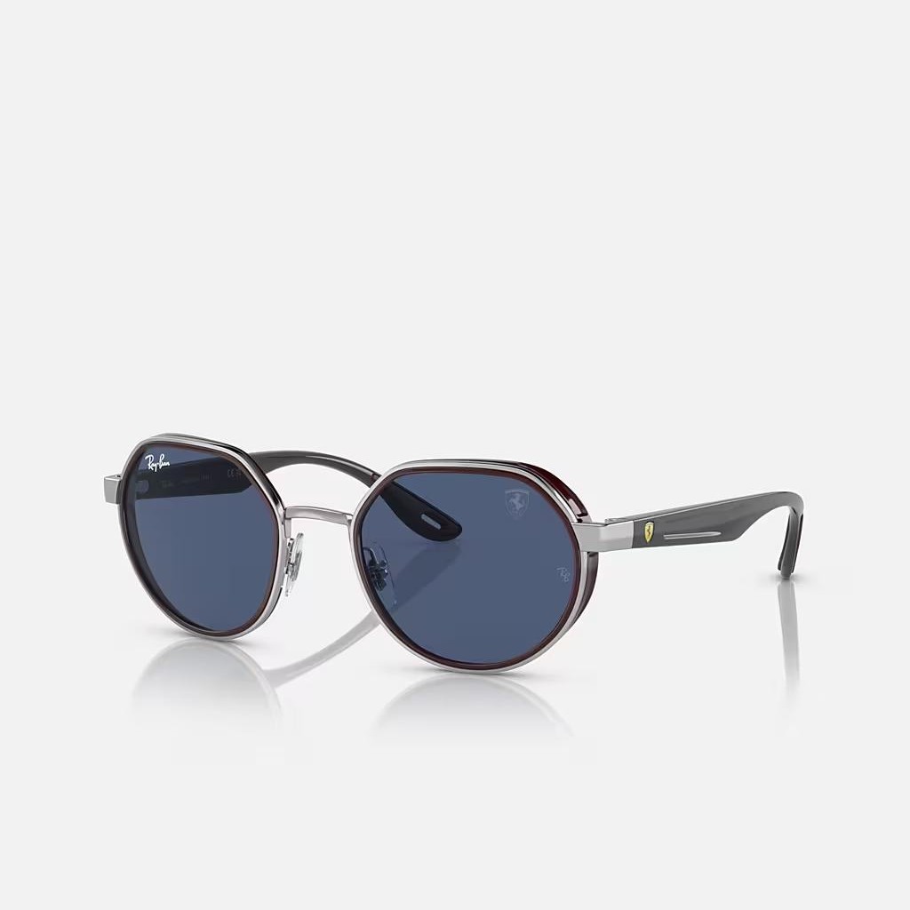 Kính Ray-Ban Rb3703M Scuderia Ferrari Collection Bạc Xanh Dương