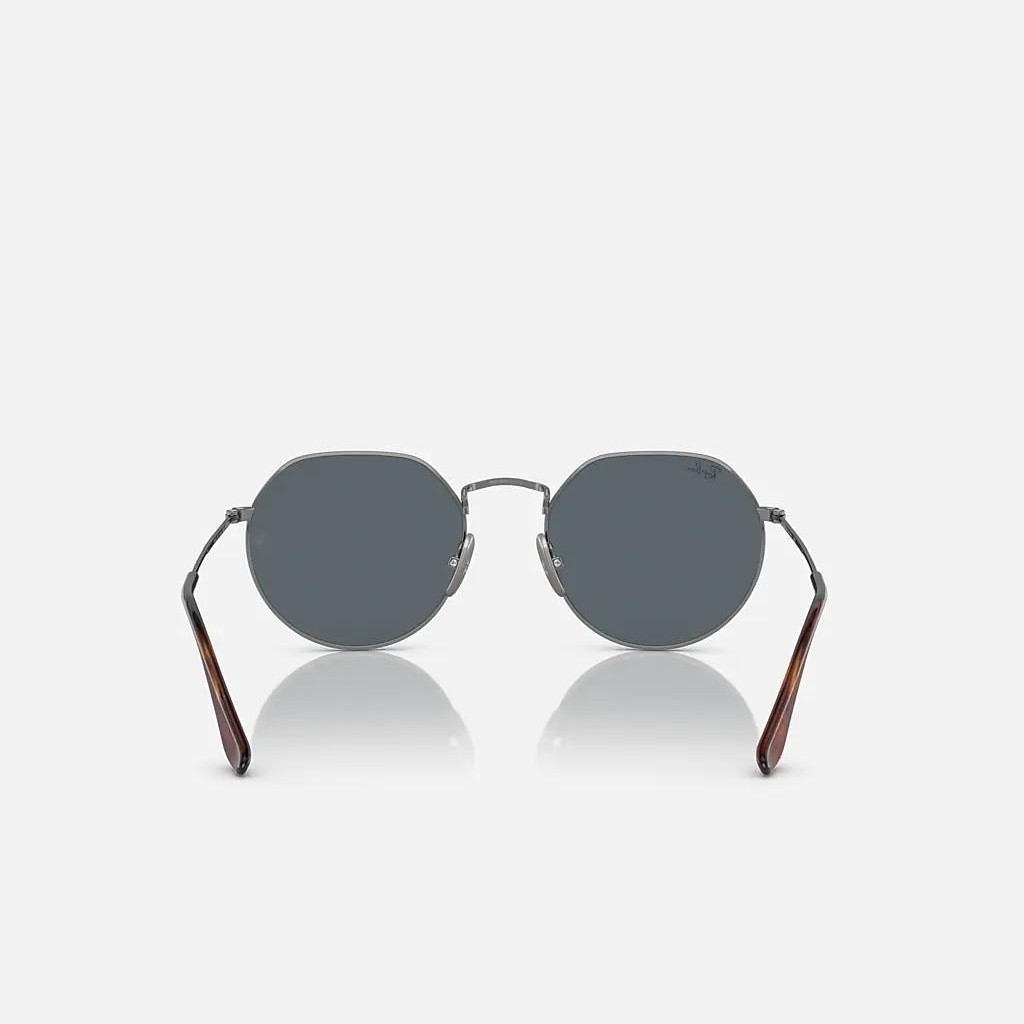 Kính Ray-Ban Jack Titanium Xám Xanh Dương