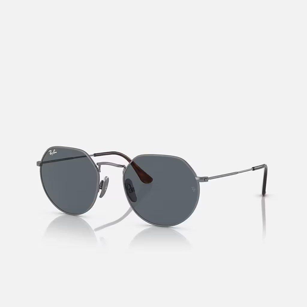 Kính Ray-Ban Jack Titanium Xám Xanh Dương