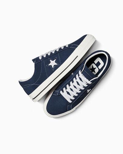 Giày Converse One Star Pro Cổ Thấp Nam Xanh Dương