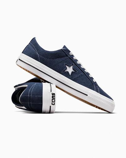 Giày Converse One Star Pro Cổ Thấp Nam Xanh Dương