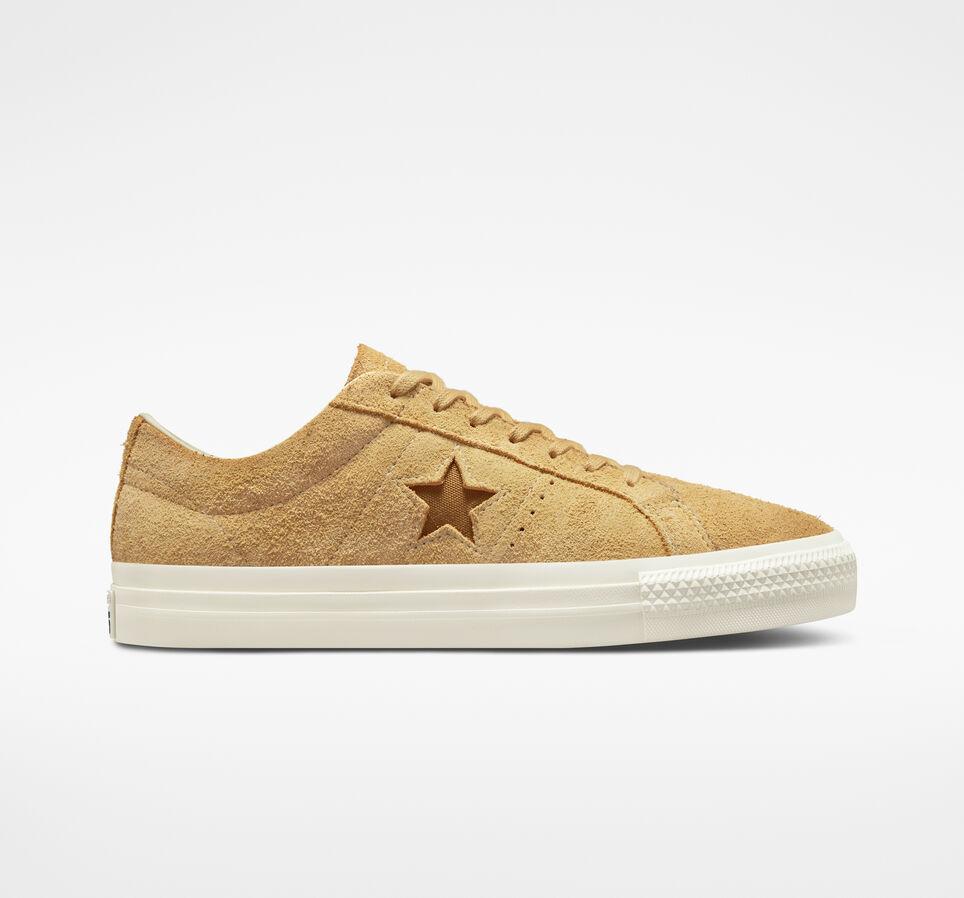 Giày Converse One Star Pro Vintage Suede Cổ Thấp Nam Vàng