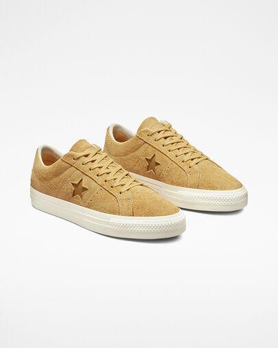 Giày Converse One Star Pro Vintage Suede Cổ Thấp Nam Vàng