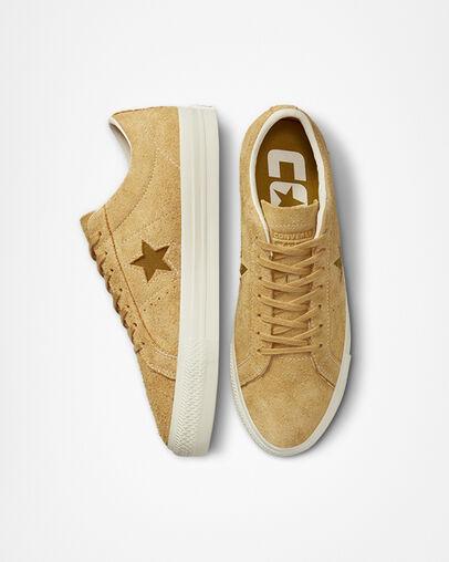 Giày Converse One Star Pro Vintage Suede Cổ Thấp Nam Vàng