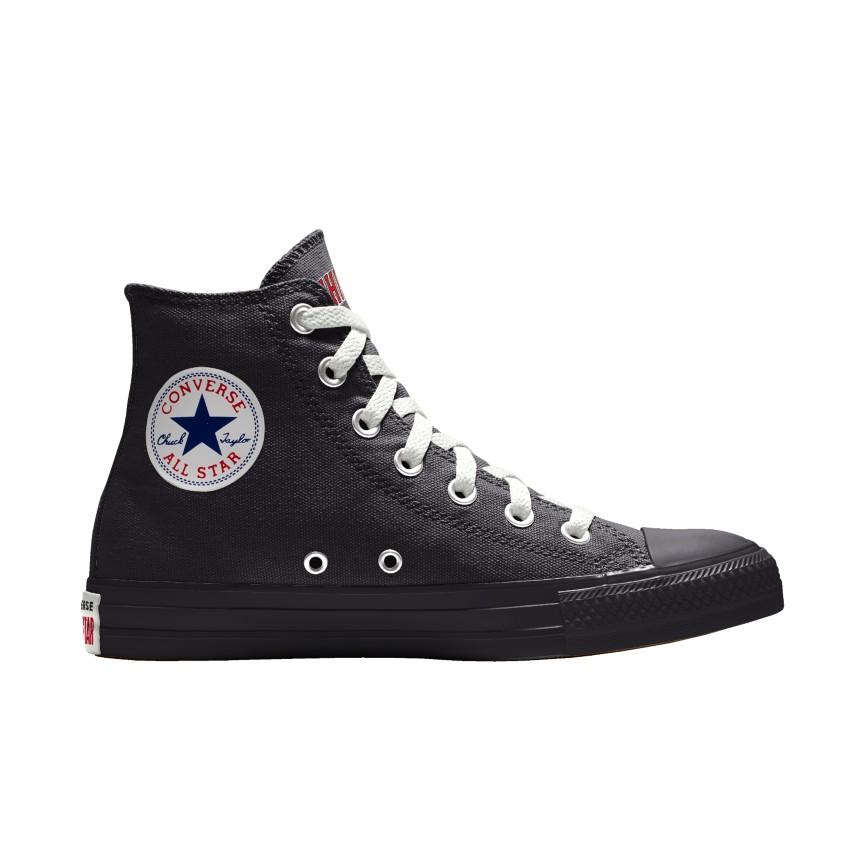 Giày Converse Custom Chuck Taylor All Star NBA By You - Chicago Bulls Nam Đen