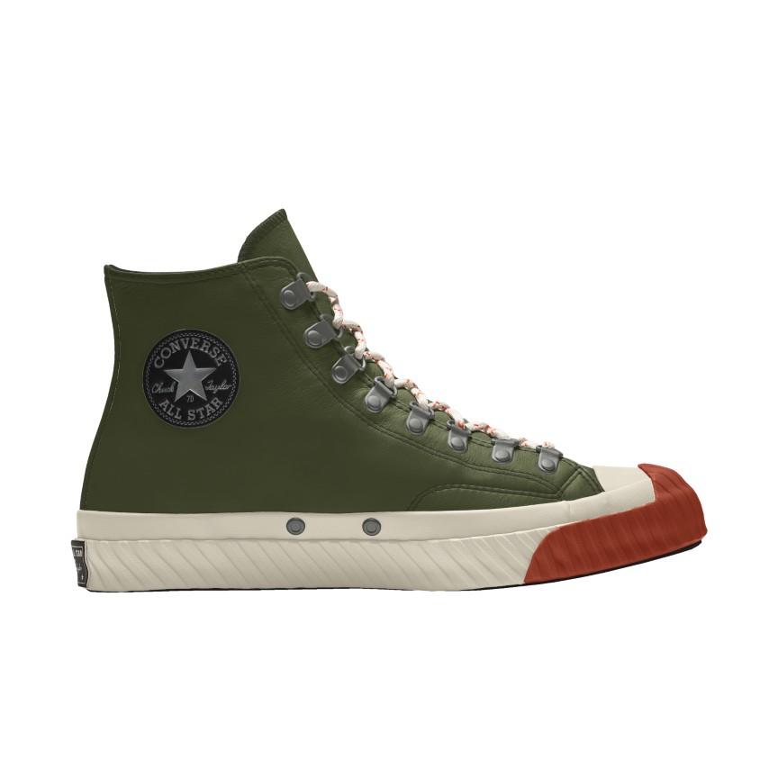 Giày Converse Custom Chuck 70 Bosey Boot By You Cổ Cao Nam Xanh Lá