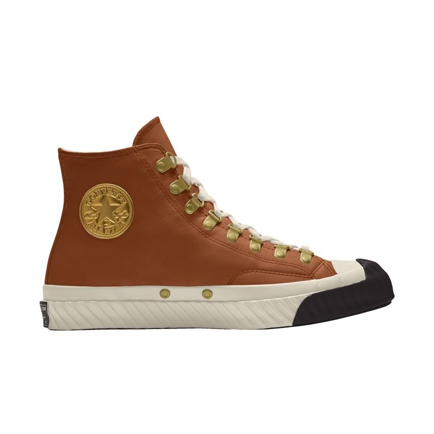 Giày Converse Custom Chuck 70 Bosey Boot By You Cổ Cao Nam Nâu