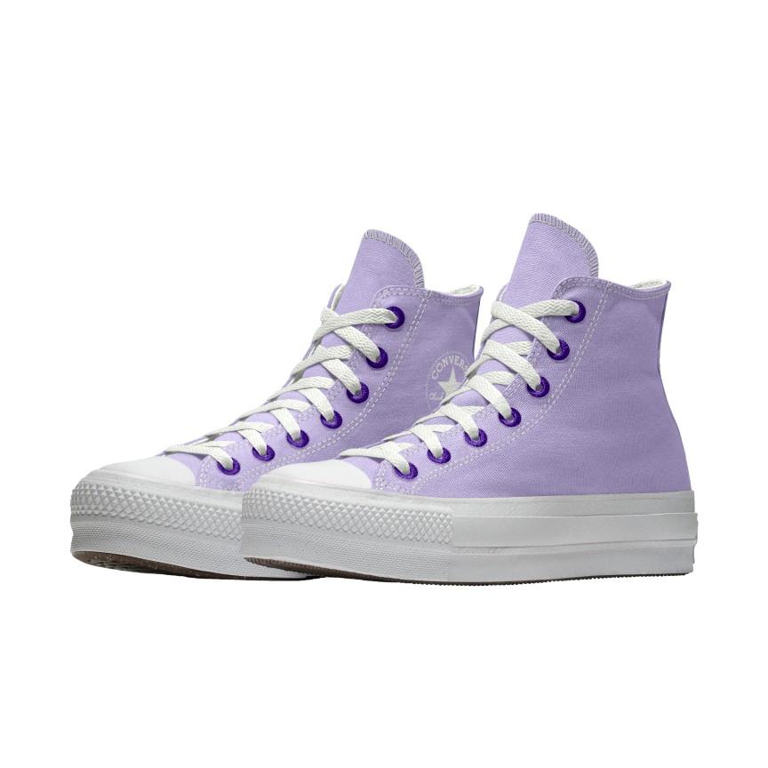 Giày Converse Custom Chuck Taylor All Star Lift Platform Surplus By You Cổ Cao Nam Tím